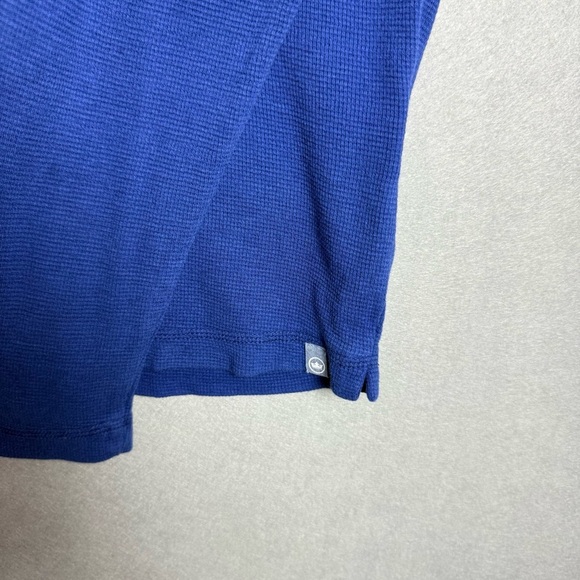 Peter Millar Navy Sunwashed Waffle Knit Quarter-Zip Pullover Soft Long Sleeve S - Picture 3 of 8